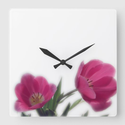 Square Wall Clock Quadratische Wanduhr (Vorderseite)