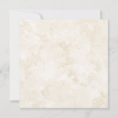 Square Watercolor Blumen Wreath Uni-Abschluss Einladung (Rückseite)