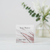 Square Watercolor Healing Arts Business Card Quadratische Visitenkarte (Stehend Vorderseite)