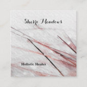 Square Watercolor Healing Arts Business Card Quadratische Visitenkarte (Vorderseite)