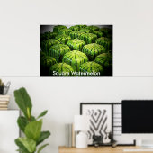 Square Watermelon Print Poster (Heimbüro)