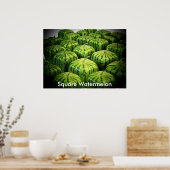 Square Watermelon Print Poster (Küche)