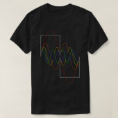 Square Wave Fourier Transform Night Edition T-Shirt (Design vorne)