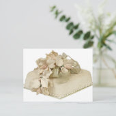 Square Wedding Cake Postkarte (Stehend Vorderseite)
