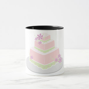 Square Wedding Cake Tasse