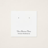 Square White Schlicht Simple Benutzerdefinierte Ea (Vorderseite)