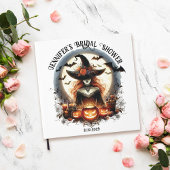 Square White Witchy Brautparty Gästebuch