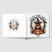 Square White Witchy Brautparty Gästebuch (Voll)