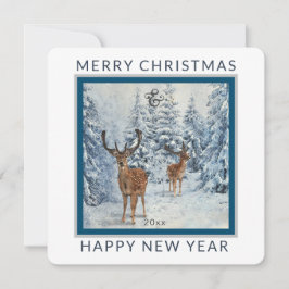 Square Winter Forest w/Dee | Weihnachtsfeiertag Feiertagskarte