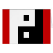 Square Yin Yang Card (Vorderseite (Horizontal))