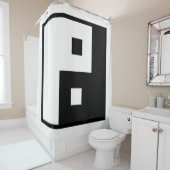 Square Yin Yang Duschvorhang (Beispiel)