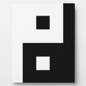 Square Yin Yang Fotoplatte (Vorderseite)