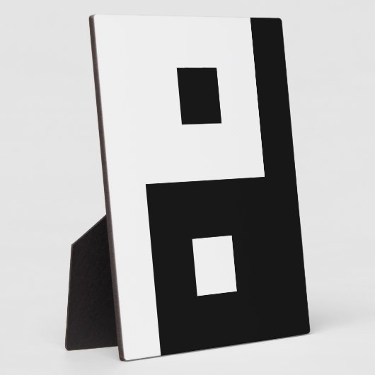Square Yin Yang Fotoplatte (Seite)