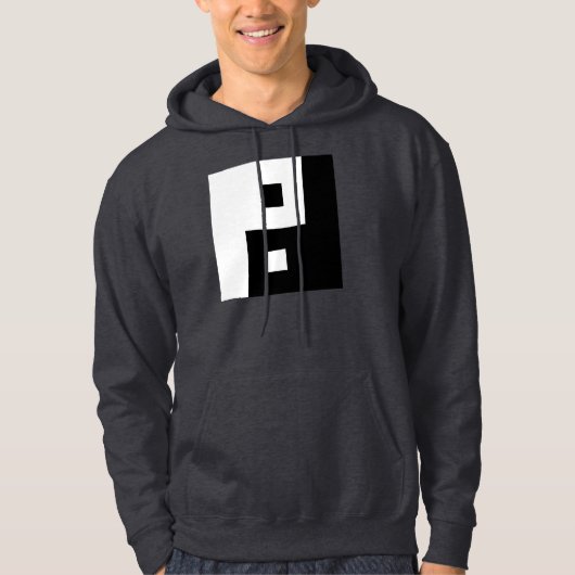 Square Yin Yang Hoodie (Vorderseite)
