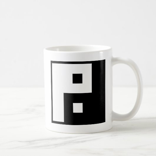 Square Yin Yang Kaffeetasse (Rechts)