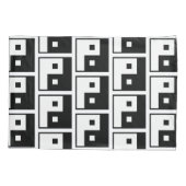 Square Yin Yang Kissenbezug (Rückseite-Links)