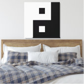 Square Yin Yang Leinwanddruck (Insitu (Schlafzimmer))