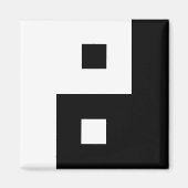 Square Yin Yang Magnet (Vorne)