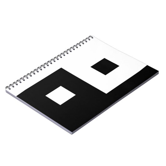 Square Yin Yang Notizblock (Linke Seite)