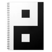 Square Yin Yang Notizblock (Vorderseite)