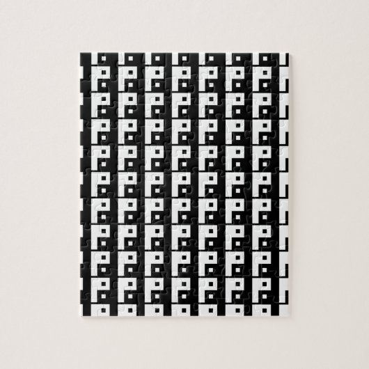 Square Yin Yang Puzzle (Vertikal)