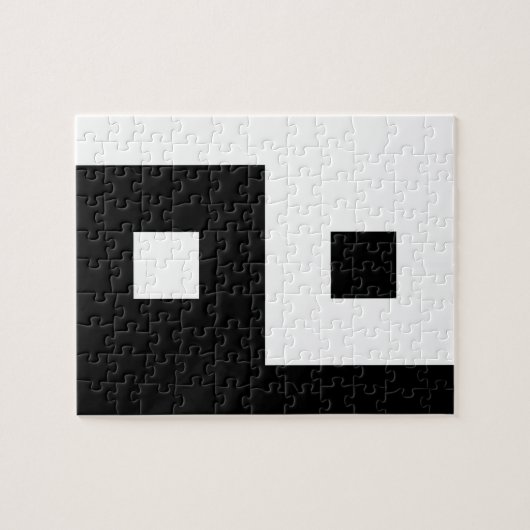 Square Yin Yang Puzzle (Horizontal)