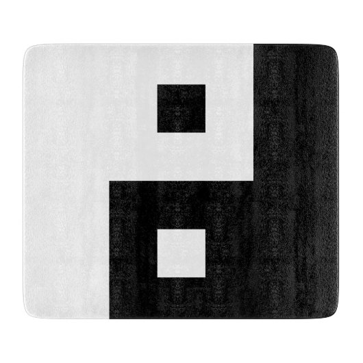 Square Yin Yang Schneidebrett (Vorderseite)