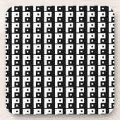 Square Yin Yang Untersetzer (Vorderseite)