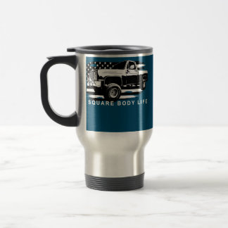 Squarebody American Flag Square Body Truck Reisebecher
