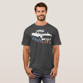 Squarebody American Flag Square Body Truck T-Shirt (Vorne ganz)