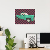 Squarebody, GMC, Chevy C10, LKW abholen, Stift Poster (Heimbüro)