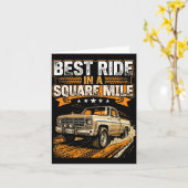 Squarebody-LKW  Karte (Gelbe Blume)