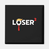 Squared Funny Anti-trump 2024 Nope Nicht wieder T- Magnet (Vorne)