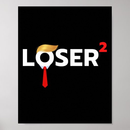 Squared Funny Anti-trump 2024 Nope Nicht wieder T- Poster (Vorne)