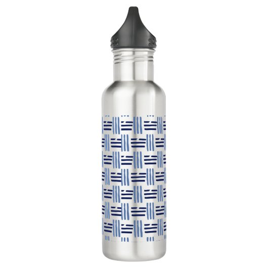 Squared Lines Edelstahlflasche (Links)