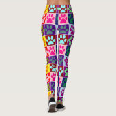Squared Paw Prints Leggings (Rückseite)