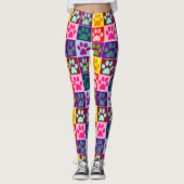 Squared Paw Prints Leggings (Vorderseite)