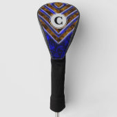 Squareglow Abstrakt Monogramm Golf Headcover (Vorderseite)