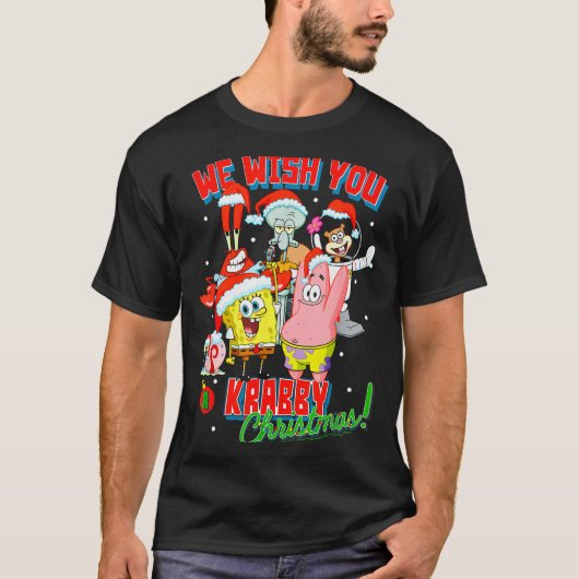 Squarepants Crabby Christmas T-Shirt (Vorderseite)