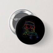 Squarepants Hip Hop Button (Vorne & Hinten)