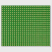 Squares 02 - Avocado Green on Forest Green Geschenkpapier (Flach)