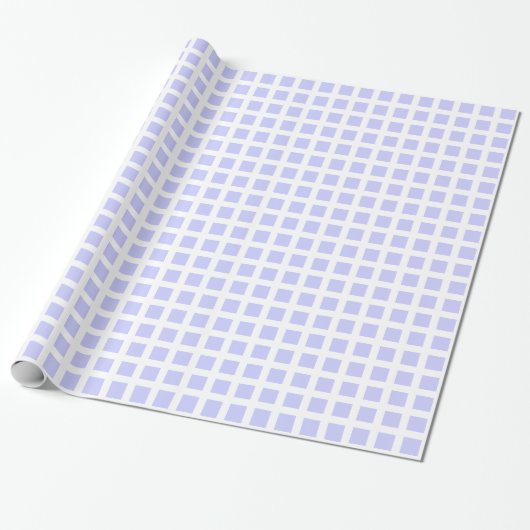 Squares 02 - Pulver blau auf weiß Geschenkpapier (Ungerollt)
