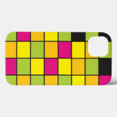 Squares Brihell Neon farbiges Muster Case-Mate iPhone Hülle (Rückseite (Horizontal))