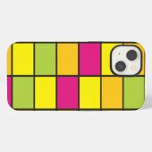 Squares Brihell Neon farbiges Muster iPhone Hülle (Rückseite (Horizontal))