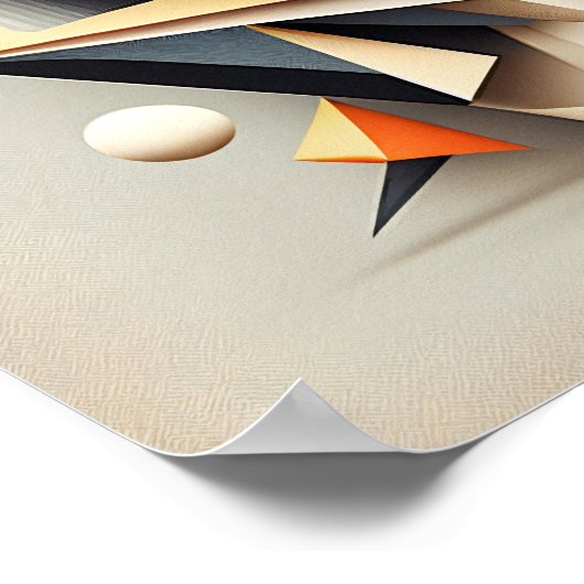 "Squares ’n stuff" - Abstraktes Digital Art Poster (Ecke)