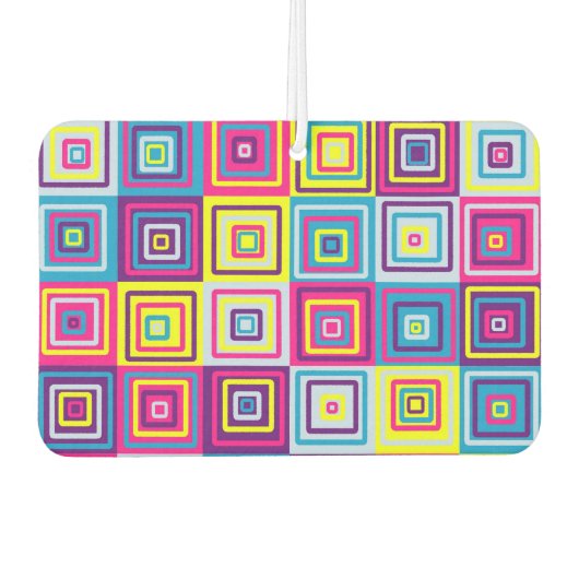 Squares Pattern Autolufterfrischer (Vorderseite)