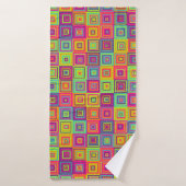 Squares Pattern Badehandtuch (Badehandtuch)