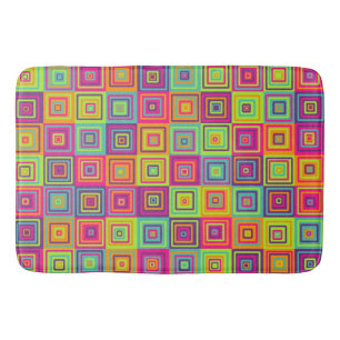 Squares Pattern Badematte