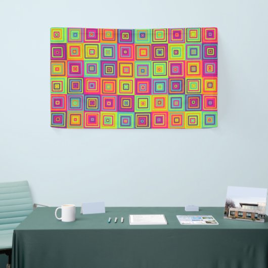 Squares Pattern Banner (Messeveranstaltung)