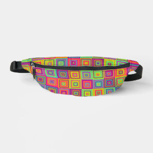 Squares Pattern Bauchtasche